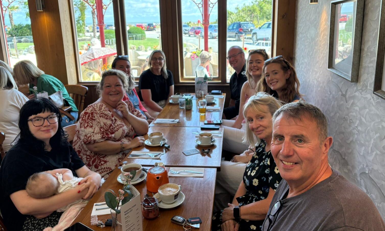 foster carers at cafe